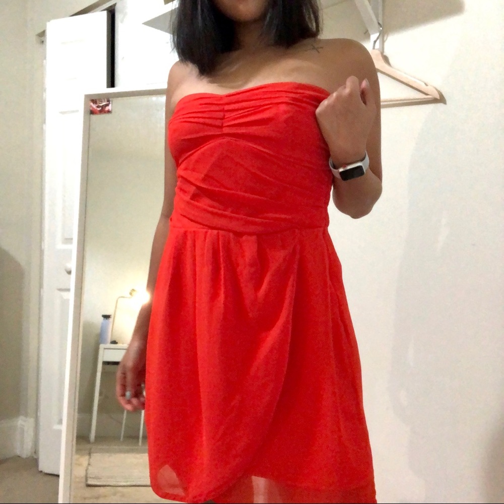 Red mid dress - Picture 2 of 3